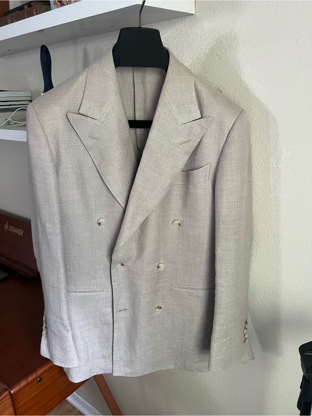 Suitsupply Double-Breasted Sand Jacket